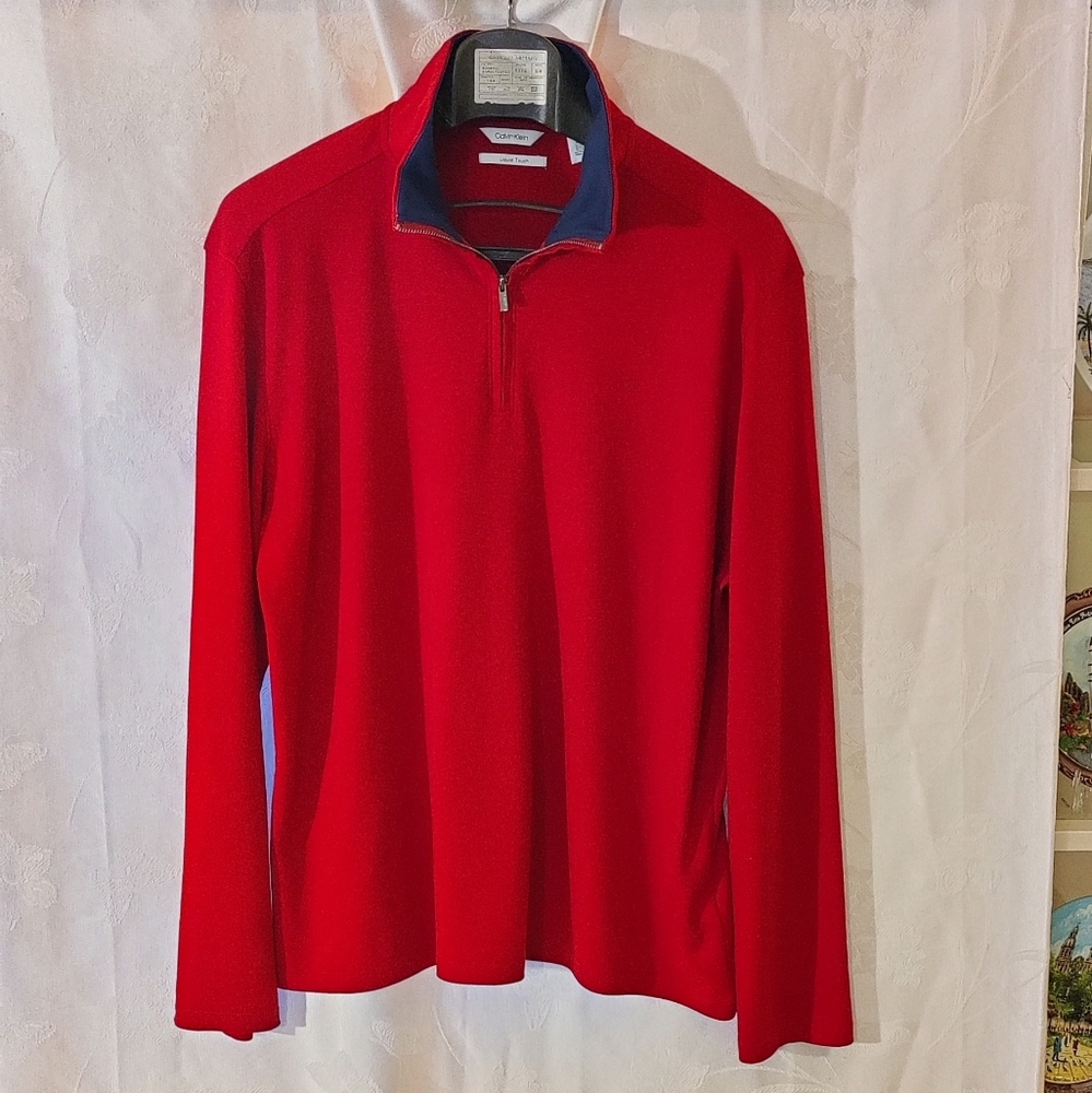 Calvin Klein men's liquid touch 1/4 zip